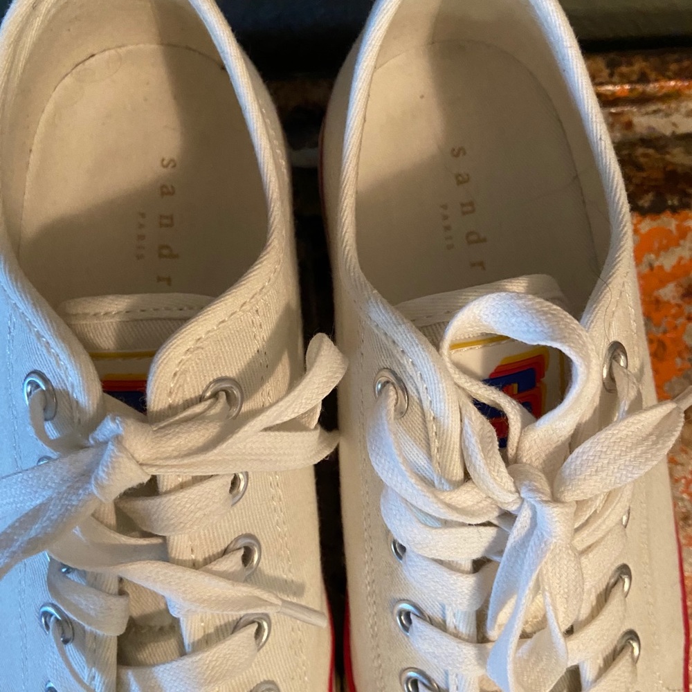 Sandro Paris flame canvas sneakers. - Picture 4 of 6